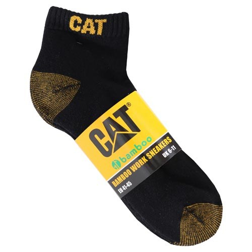 Caterpillar 5 Pack Bamboo Ankle Philippines - Mens Socks - Black 07981LXMV